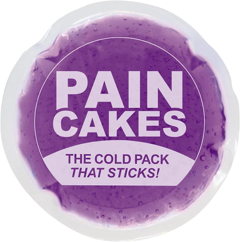 Reusable Round Cold Pack - Stickable Ice Pack for Targeted Cold Therapy, Latex-Free Cold Compress (100x Re-Stickable)