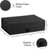 Purple Q Crafts Black Ribbed Hard Gift Box with Magnetic Closure Lid, 14" x 9" x 4" Rectangle Favor Box