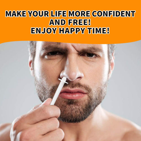 Nose Wax Kit for Men and Women, Nose Hair Removal Wax 50g, 20 Applicators, 10 Nose Wax Pods, 1 Measuring Cup, 8