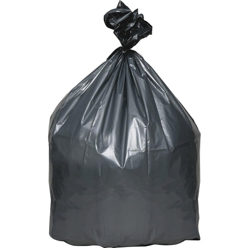 Berry PLA6070 Hexene Resin Platinum Plus Heavy Duty 55-60 Gal. Waste Can Liner, 1.55 Mil, Star bottom, coreless rolls, 39" x 56", Gray (Pack of 50)