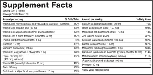 ROMAN Daily Multivitamin for Men, 30-Day Supply (60 Tablets) - Supports Physical Activity, Brain + Heart Health with 23