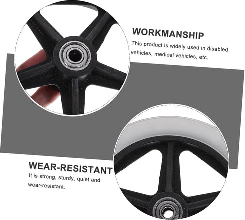 Ipetboom High-Strength Front Wheel Accessories for Wheelchairs by - Easy Assembly