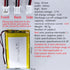 HXJNLDC 3.7V 4200mAh 805080 3.7-5V 2-Wire DC Rechargeable Lithium Polymer Battery, Suitable for DIY Electronic Products