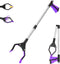 32 inch GrabRunner Folding Reacher Tool with Magnet (Purple)