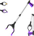 32 inch GrabRunner Folding Reacher Tool with Magnet (Purple)