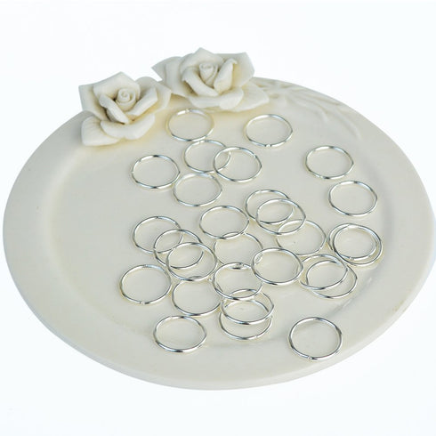 Nydotd 180 Pieces Hair Rings - Braid Rings, Loop Clips, and Hoops - 3 Colors, 2 Sizes for Women's Fashion Hair