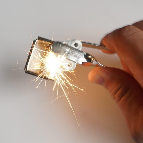 GUTIMORE Triple Flint Torch Striker, Spark Lighter,Flint Lighter 2pcs with 4 Replacement Long Lasting Flints, Welding and Cutting
