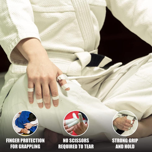 Fuji Jiu-Jitsu and Judo Finger Tape with Case (6 Rolls)