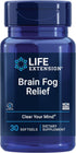 Life Extension Brain Fog Relief, Caffeine-Free Nootropic Formula for Clear Mind, 30 Softgels