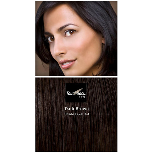TouchBack PRO Dark Brown Gray Root Touch Up Marker Applicator - Real Hair Color