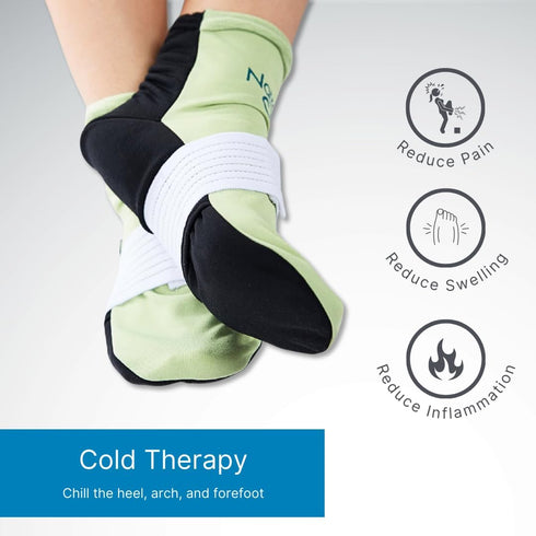 Packs FBA708 NatraCure Plantar Fasciitis Cold Therapy Socks with Compression Band - Cold Socks, Reusable Ice Socks