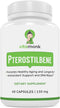 VitaMonk Pterostilbene 150mg Capsules, No Artificial Fillers, 60 Veggie-Caps, Healthy Aging Supplement