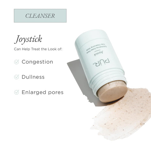PÜR Minerals Face Clay Mask Stick, Exfoliating Deep Cleanser Joystick Clay Mask for Pores & Blackheads