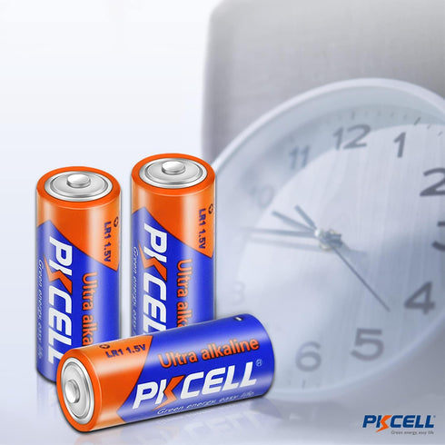 PKCELL 10 Counts 1.5V E90 LR1 MN9100 N Size Alkaline Batteries