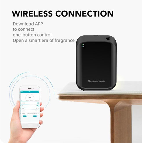 YDuupxe 300m Essential Oil Diffuser, Wide Coverage Bluetooth Connection APP Control Wall Mountable Aromatherapy