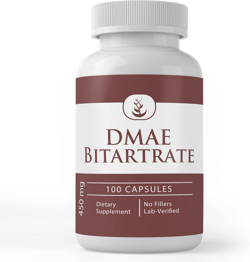 Pure Original Ingredients DMAE Bitartrate, 100 Capsules - Always Pure, No Additives or Fillers