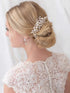 inSowni 28 Pack Silver Flower Pearl Wedding Bridal Hair Side Combs+U Shaped Hair Pins Clips Rhinestone Crystal Decorative Accessories Headpieces for Women Girls Brides Bridesmaids