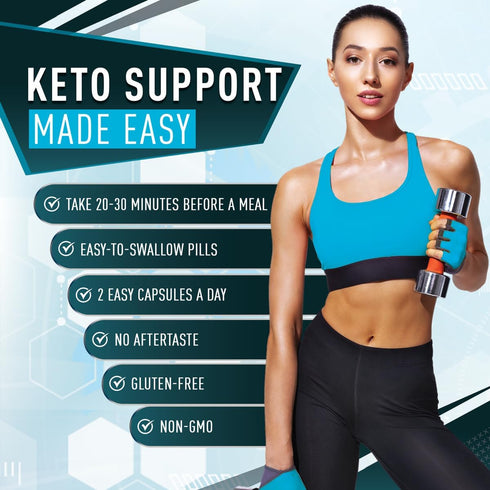 Purely Optimal Keto BHB Capsules – Exogenous Ketone Pills for Ketosis Support, 60 Capsules for Women & Men