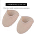 Toe Pouches Pads, Gel Cover for Women's 6-10, Protects Toes or Feet for Dance, Ballet, Point Shoes - 1 Pair
