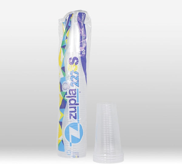 Clear Plastic Cups, Disposable Polypropylene Cups, Microwave-Safe, 22oz, 1 Pack of 50 Cups