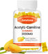2000mg Acetyl L-Carnitine Gummies, Vegan Mango Flavor, Nutrition Supplement for Energy, Immunity & Metabolism, 60 Count