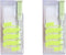 2-Piece Refillable Floss Pick Dispenser with 20 Floss Picks - Perfect Holder for a Fresh Smile (DoublePack, Evergreen)