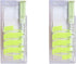 2-Piece Refillable Floss Pick Dispenser with 20 Floss Picks - Perfect Holder for a Fresh Smile (DoublePack, Evergreen)
