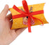 CCINEE Christmas Pillow Boxes - Xmas Candy Boxes with Red Ribbons, Santa Elk Gift Card Holder, 50PCS