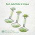 kimkoo 3 in 1 Jade Roller and Gua Sha Kit, 100% Real Natural Jade Stone Facial Massager Tool for Anti Aging