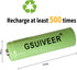 Rechargeable Solar Light Batteries AAA NiMh 600mAh 1.2V - 20 Pack for Outdoor Garden Lights