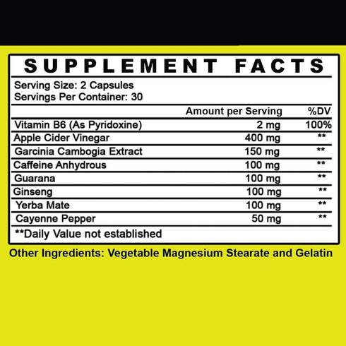 Angry Supplements Angry Energy Caffeine Capsules: All Natural Non-GMO Energy Booster for Stamina & Focus
