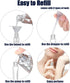 Lil Ray 10ml Perfume Atomizer for Men & Women, Refillable Glass Spray Bottle, Portable