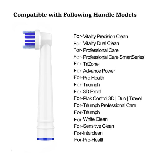 Replacement Toothbrush Heads for Oral B Braun, 16 Pack Professional Electric Brush Heads for Various Models