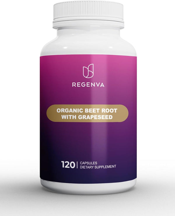 Beet Root Non-GMO Powder Capsule 1025mg | Supports Antioxidants, Blood Pressure, Nitric Oxide, Immune System | 120