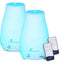 Diffuserlove 2 Pack Essential Oil Diffuser 200ML, Remote Control Ultrasonic Aromatherapy Humidifiers for Office