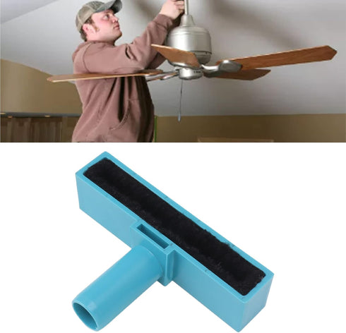 Ceiling Fan Blade Cleaner Duster for Home, Washable Brush Attachment, Blue Ceiling Fan Cleaner Tool