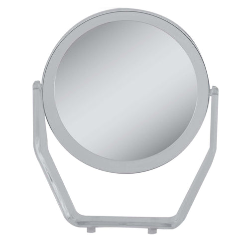 Zadro 6.5 Inch Round Dual Sided Vanity Mirror, 5X/1X Magnification Glass