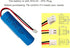 XINLANTECH 3.7V 2600mAh Rechargeable Li-ion Battery with XH2.54mm-2Pin Plug for Croove B0143KH9KG