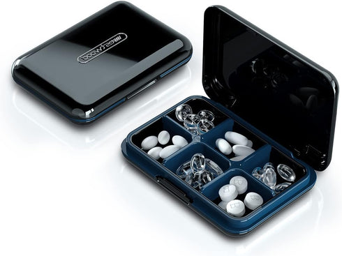 Daily Pill Organizer, Dtouayz Travel Pill Box for Purse, Waterproof 6 Compartment Medicine Holder, Weekly Large