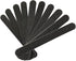 MEFA 10 Pack Nail File & Buffer, Professional Double Sided 100/180 Grit Reusable Nail Files, Black Manicure Pedicure