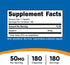 Nutricost Apigenin 50mg, 180 Capsules - Non-GMO, Gluten Free, Vegan