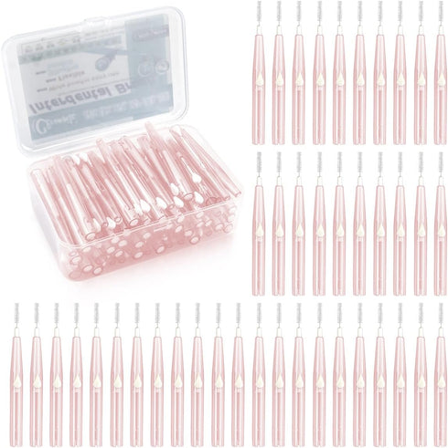 60PCS Interdental Brush: Push-Pull Type Slim Tooth Cleaning Tool for Oral Dental Hygiene, Soft Toothpick Cleaners