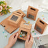PH PandaHall 24pcs Kraft Paper Goodies Boxes with Clear Windows for Christmas, Halloween, Treats, 2.3x3.9x3.7 inch
