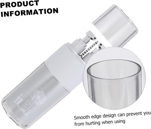 Set Mouthwash Cup Toothbrush Box Pcs Portable Travel Organizer Plastic Sealed for Toothbrushes Accessories