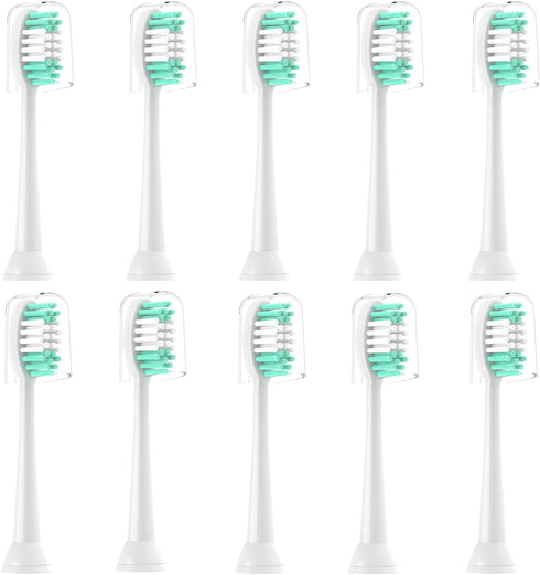 Replacement Toothbrush Heads for AquaSonic Black Series, 10 Pack for Vibe Series and Duo Series Pro