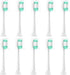 Replacement Toothbrush Heads for AquaSonic Black Series, 10 Pack for Vibe Series and Duo Series Pro