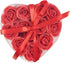 Set of 12 Rose Scented Red Rose Shaped Soaps