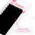 Lash Extension 0.05mm D Curl Mixed Classic Eyelash Extensions, 15-20mm Matte Black Individual Lashes