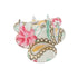 Mini 1.2 Inch Plastic No-Slip Grip Jaw Hair Clip, Floral Printed Small Acrylic Hair Claw Clips, Pack of 12