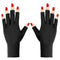Pimoys UV Gloves for Gel Manicures, Fingerless UV Light Gloves for Gel Nails, UV Protection Manicure Gloves